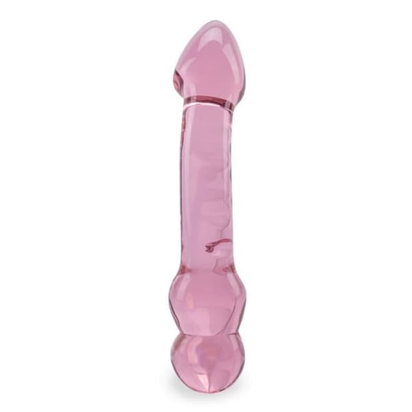 Glas dildo Show - för män och kvinnor - vaginal och anal Rosa