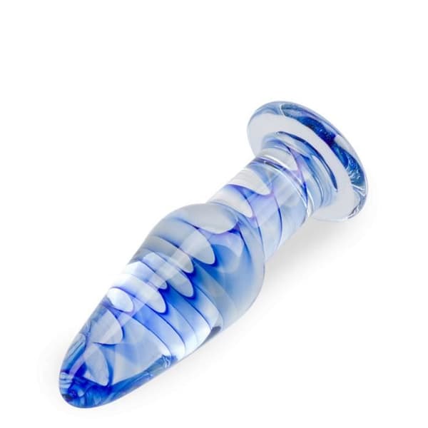 Glasanalplugg - Blå mist - Progressiv diameter - Lätt att underhålla - Temperaturändring
