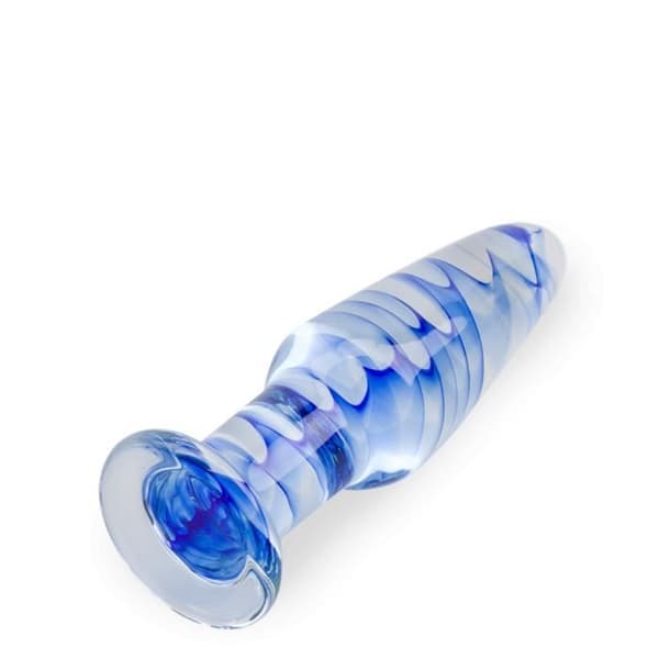 Glasanalplugg - Blå mist - Progressiv diameter - Lätt att underhålla - Temperaturändring