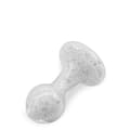 Miniatyrbild 4 av 4: Pearl White Diamond Glas Butt Plug