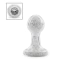 Miniatyrbild 2 av 4: Pearl White Diamond Glas Butt Plug