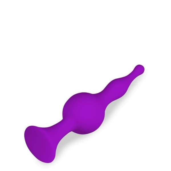 Analplugg - Blob - Silikon - Sugkopp - Lila