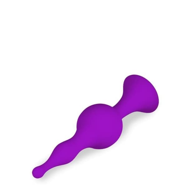 Analplugg - Blob - Silikon - Sugkopp - Lila