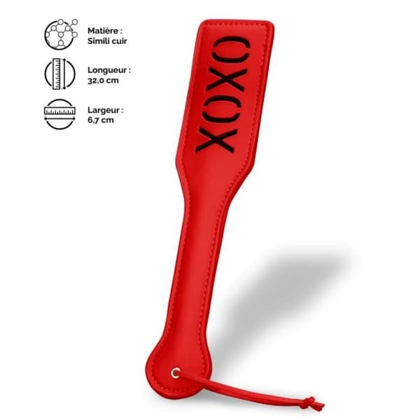 Paddel BDSM XOXO Rouge - XOXO - BDSM-tillbehör - Similäder - Handledsrem