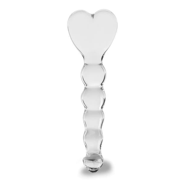 Love Arrow Kristallglas Dildo - Vit - Sexleksak - Glas - Vuxen - Slidan