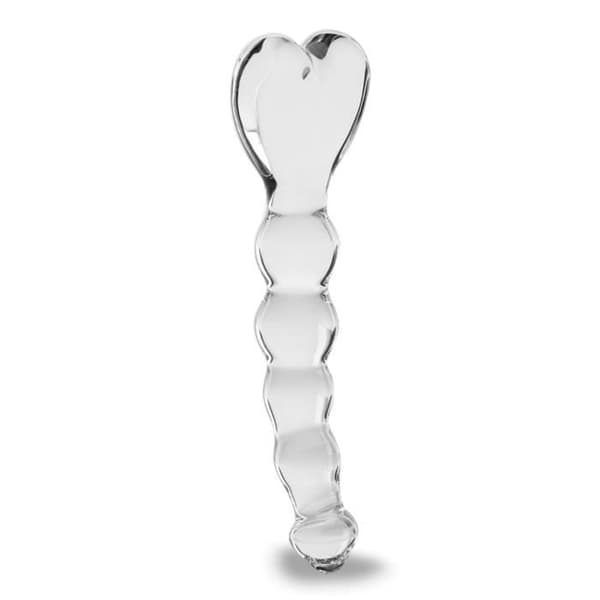 Love Arrow Kristallglas Dildo - Vit - Sexleksak - Glas - Vuxen - Slidan