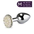 Miniatyrbild 1 av 4: Rosebud analplugg med pärlor Pearl White