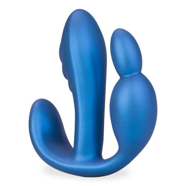 Stay Triple Stimulation Vibrator Metallic Blue