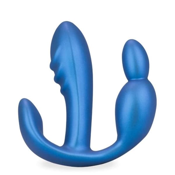 Stay Triple Stimulation Vibrator Metallic Blue