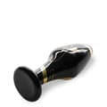 Miniatyrbild 4 av 4: "Analplug i glas Delicacy - Svart - Progressiv diameter - Bred bas"
