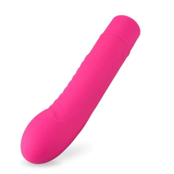 Sexleksak - Love and Vibes - Miniribbad vibrator 13cm - Silikon - Rosa - 10 vibrationslägen
