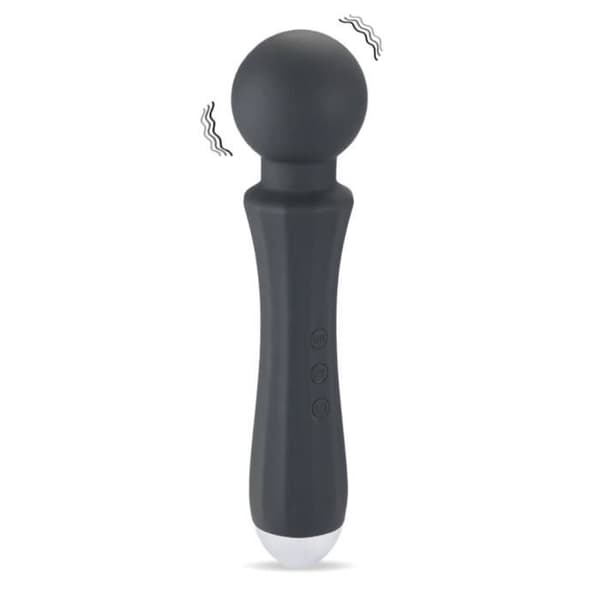Dual sense fantasy wand vibrator