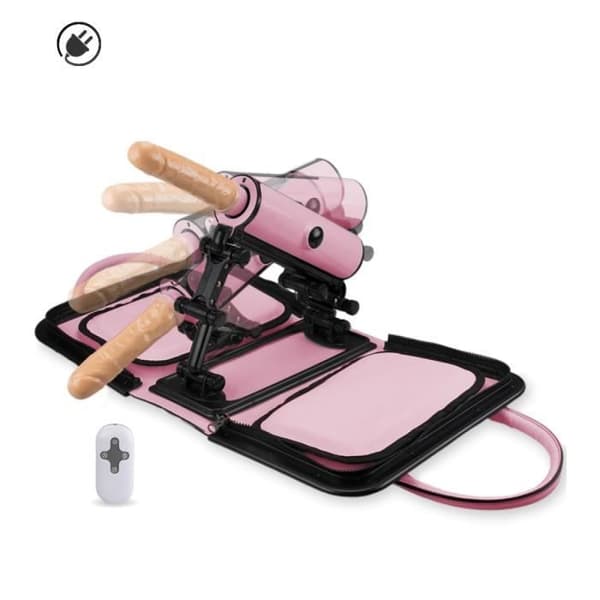 Transportabel sexmaskin med fjärrkontroll 3 powers Pink