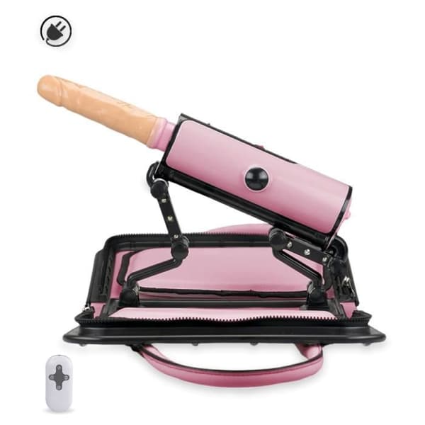 Transportabel sexmaskin med fjärrkontroll 3 powers Pink