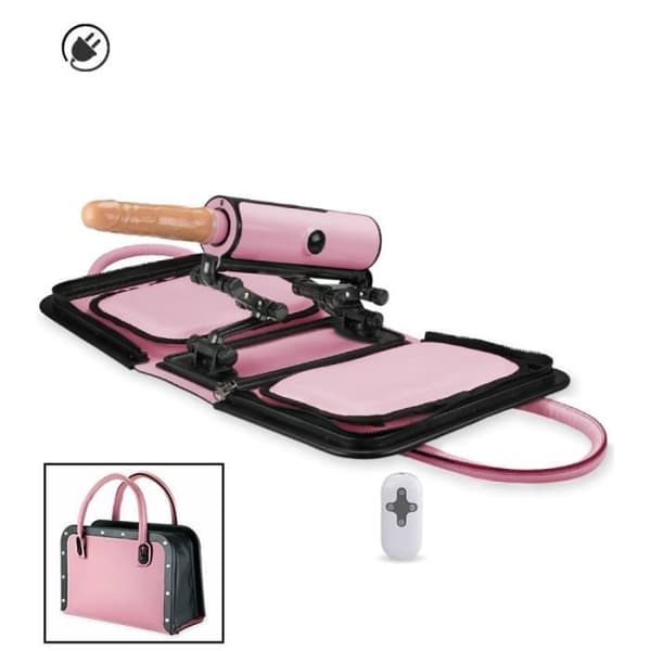 Transportabel sexmaskin med fjärrkontroll 3 powers Pink