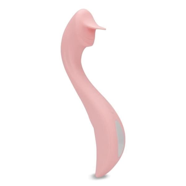 Klitorisk silikonstimulator - Goosy Rose - 10 vibrationslägen - 19,6 cm