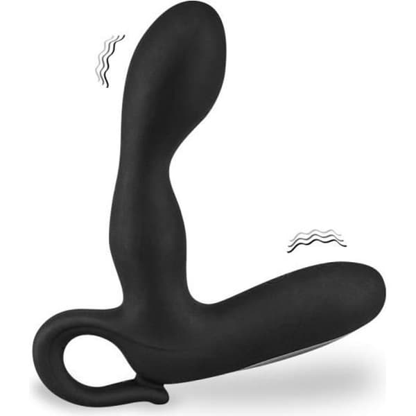Sexleksak - LOVE AND VIBES - Vibrerande prostata dildo - 30 lägen - Silikon - USB-uppladdningsbar