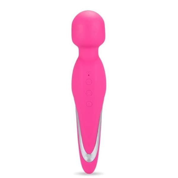 Vibrator - Fantasy Wand - Uppvärmd - ABS och silikon - Kraftfull stimulering - 7 vibrationslägen
