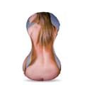 Miniatyrbild 2 av 4: Uppblåsbar dockkudde - Sexig blond brunett - PVC och polyester - 73 cm lång