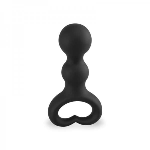 Sextoy anal - KÄRLEK & VIBRATIONER - Mini Anal Boll Svart - Liten storlek - Anala stimulator - Diameter 3cm