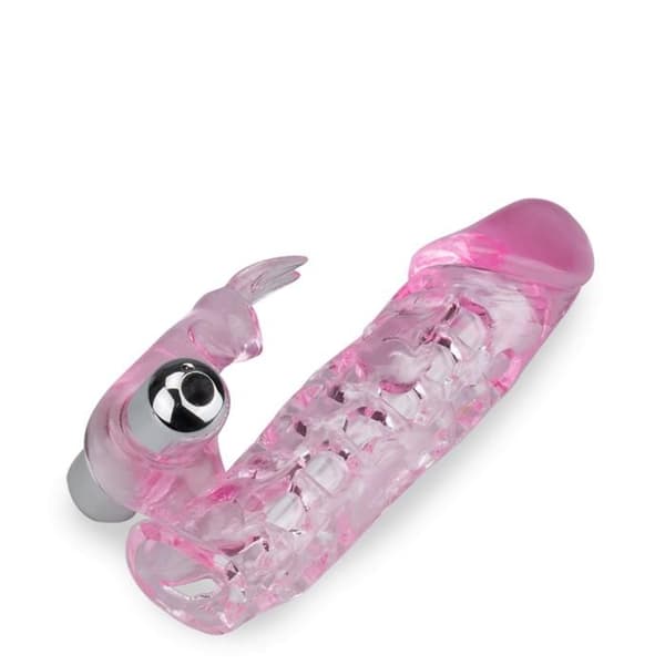 Vibrerande klitorisstimulatorhylsa - LOVE & VIBES - Rosa - TPR - Vibrationslägen