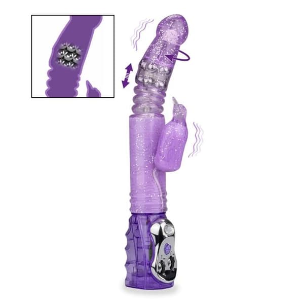 Kanin Glitter Penguin Up &amp; Down Icke lila