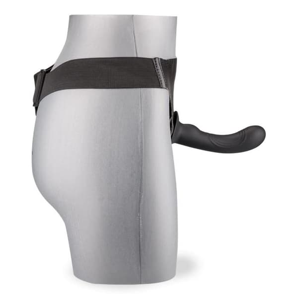 Silikonböjd svart harness 15,0cm