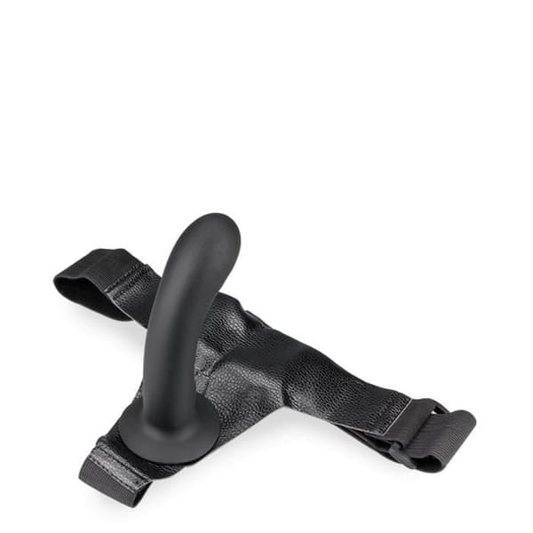 Silikonböjd svart harness 15,0cm