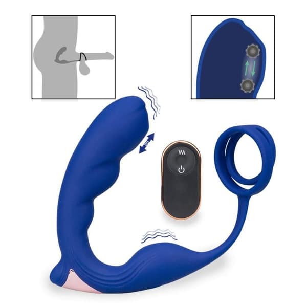 Fury prostata stimulator och dubbel cockring