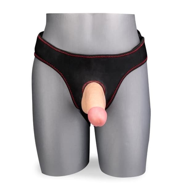 Realistisk strap-on dildo 18,0cm