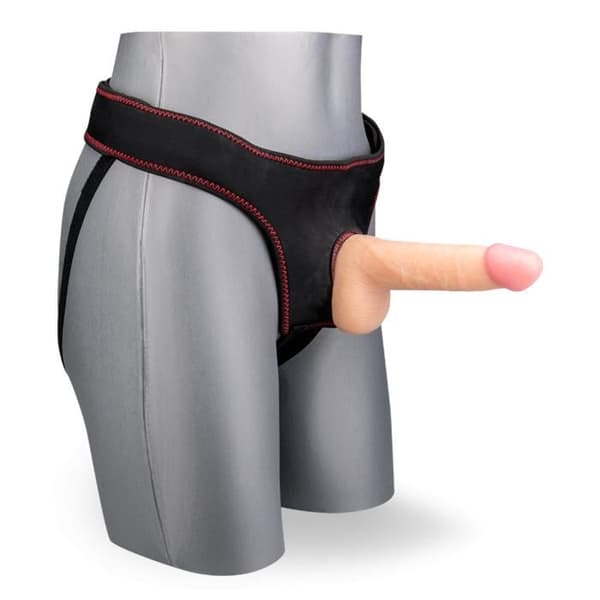 Realistisk strap-on dildo 18,0cm