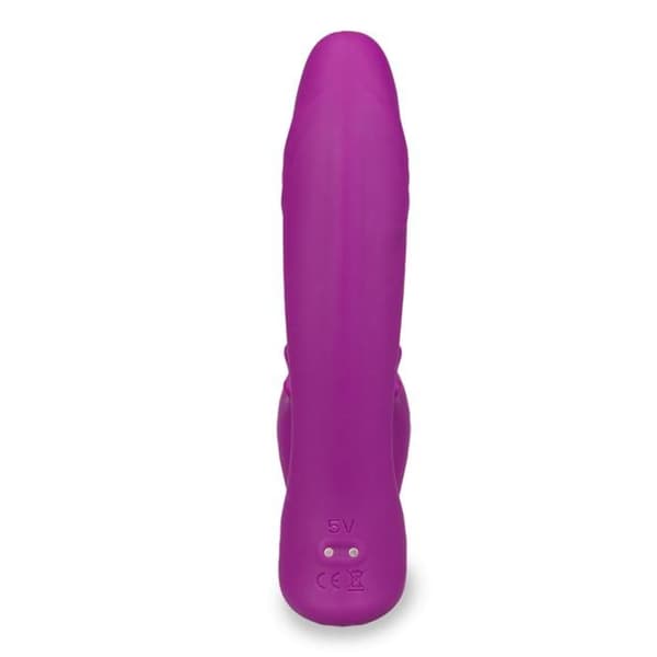 Klitorisstimulerande slag- och fjärrstyrd vibrator Lila