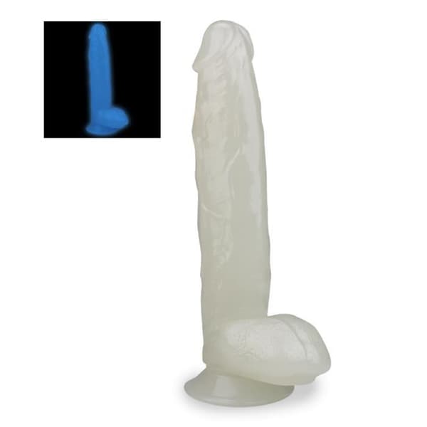 Lumino 26,0 cm fosforescerande sugkoppsdildo