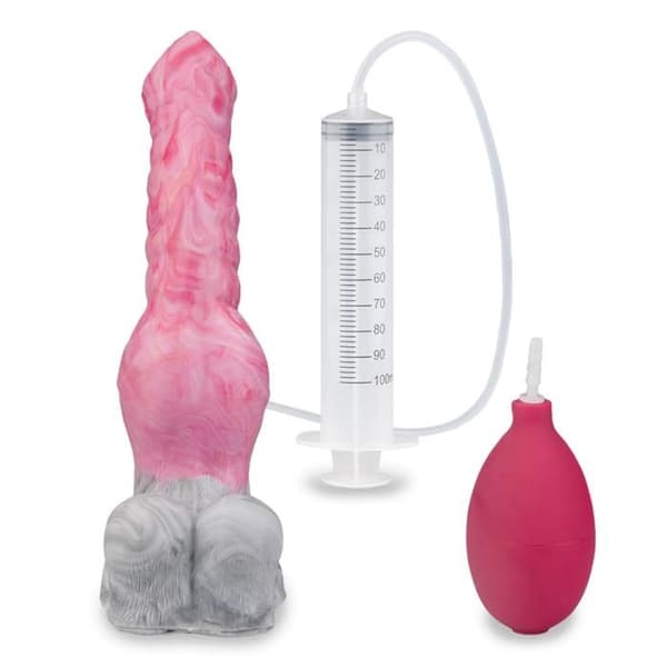 Wolf djur ejakulator sugkopp dildo