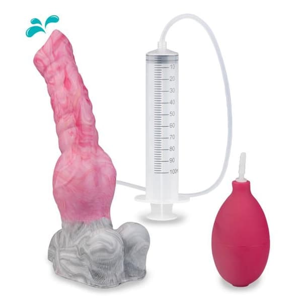 Wolf djur ejakulator sugkopp dildo
