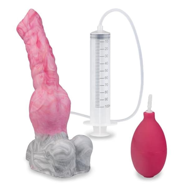 Wolf djur ejakulator sugkopp dildo