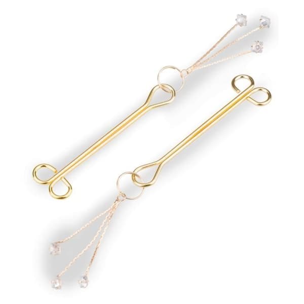 Bröstvårtklämmor - Strössel - BDSM - Eleganta smycken - Justerbara