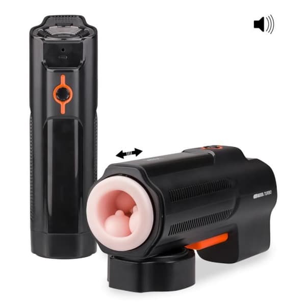 Masturbator för män med rörlig funktion och röstläge Turbo Gun