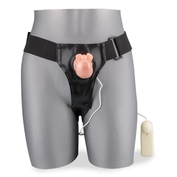 Gode Ceinture - KÄRLEK &amp; VIBBAR - Vibrerande Grop - Stimulans för Klitoris - XXL Njutning - Fjärrkontroll