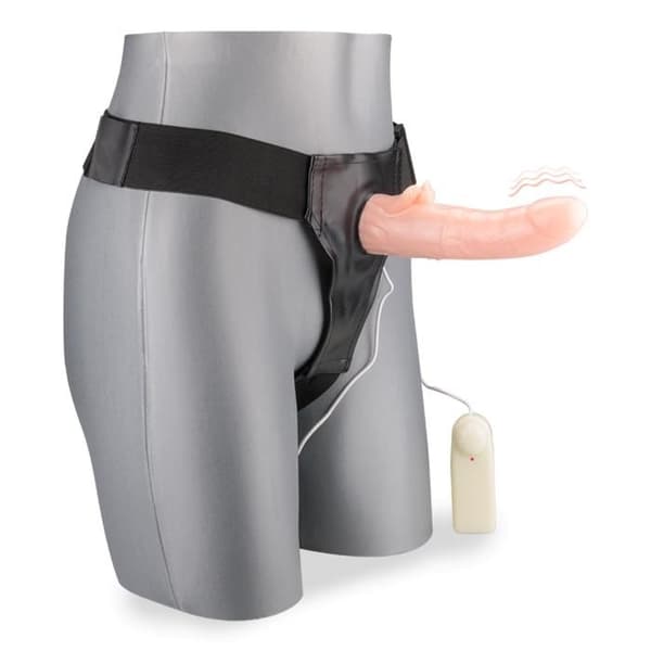 Gode Ceinture - KÄRLEK &amp; VIBBAR - Vibrerande Grop - Stimulans för Klitoris - XXL Njutning - Fjärrkontroll