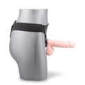 Miniatyrbild 2 av 4: Strap-on dildo - O-Ring - PVC - 15cm insättbar - Svart