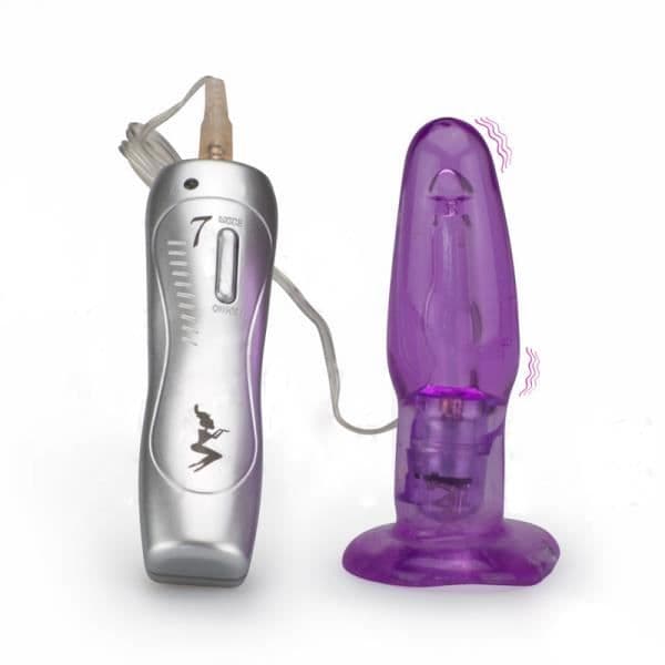 Vibrerande analplugg - LOVE &amp; VIBES - 7 vibrationslägen - Flashig - Gummimaterial
