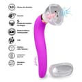 Miniatyrbild 3 av 6: Vulva pump med tunga och Destiny vibrator