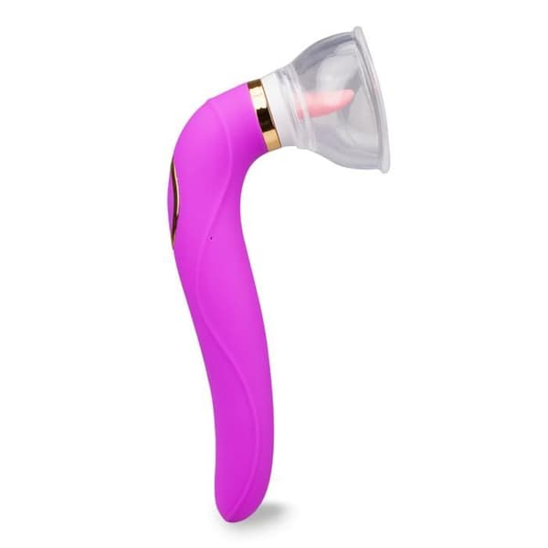 Vulva pump med tunga och Destiny vibrator