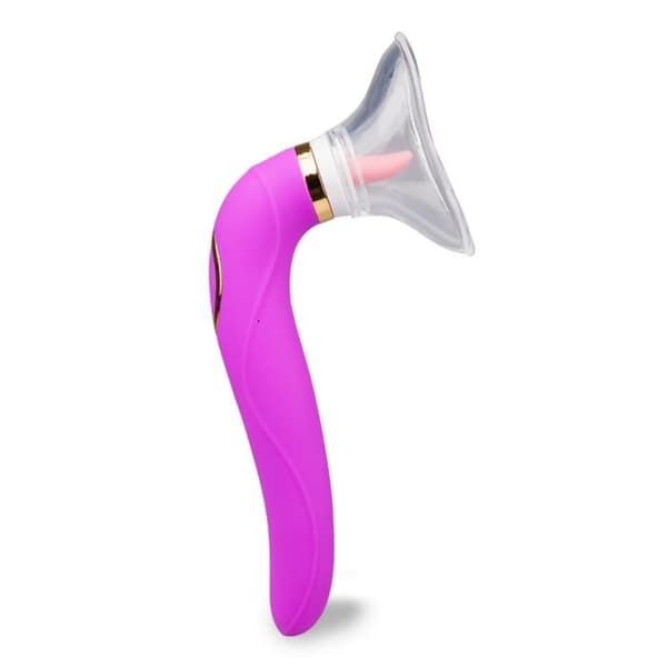 Vulva pump med tunga och Destiny vibrator