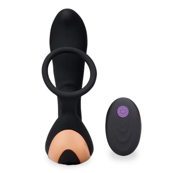 Vibrerande prostatastimulator med cockring 7 lägen