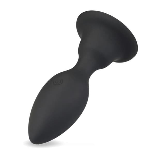Flexibel vibrerande analplugg med sugkopp 10 lägen