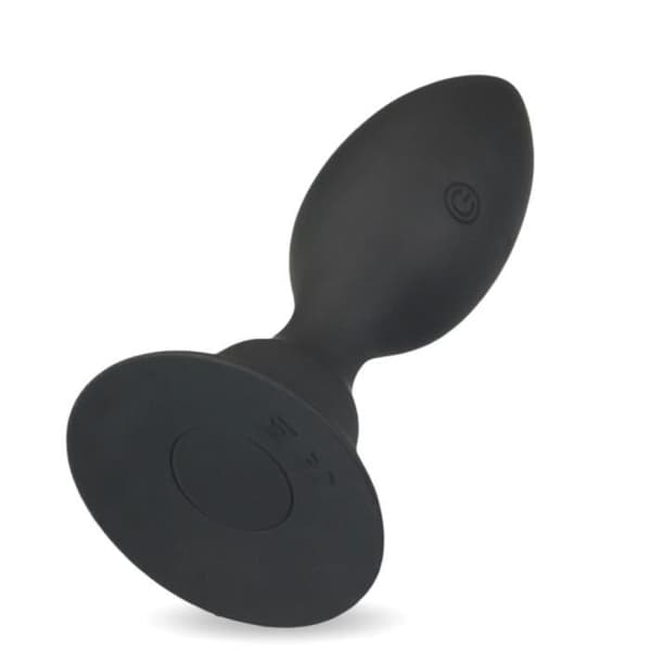 Flexibel vibrerande analplugg med sugkopp 10 lägen