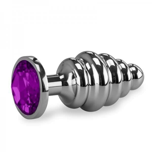 XL Twisted Rosebud Anal Jewel -Ametist Icke-ametist
