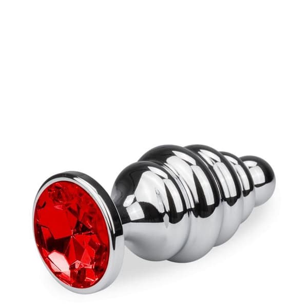 XL Twisted Rosebud Anal Jewel - Ruby Non-Ruby